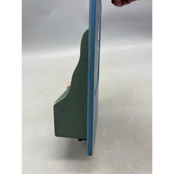 Santa's workbench indoor decor wood Santa reindeer wall handing drawer READ NEW - Picture 6 of 8